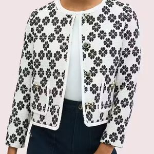 Kate Spade Mainline Tweed Spade Jacket Size 2